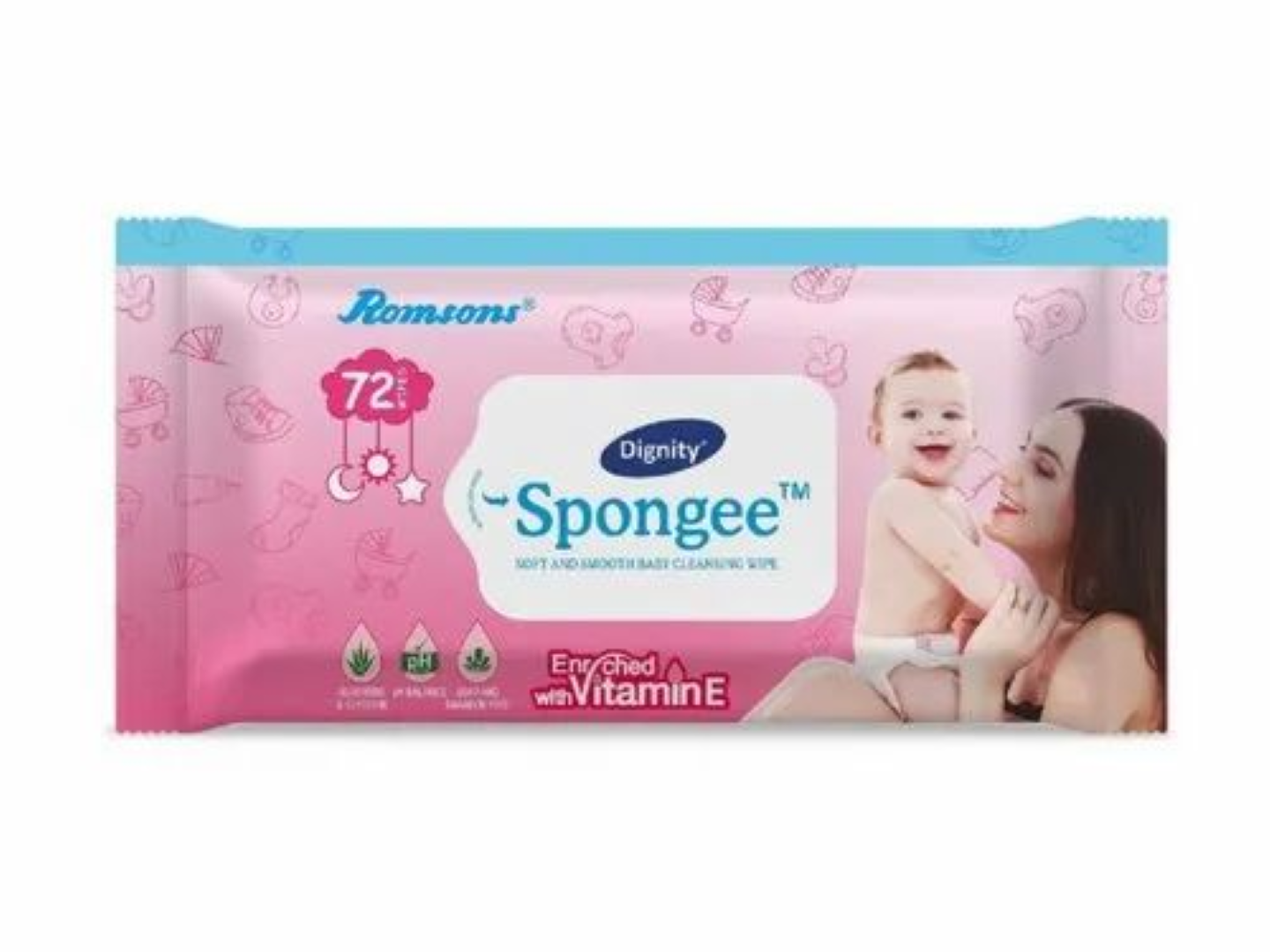 DIGNITY SPONGE BABY WIPES 72S+99% WATER WIPES 80S